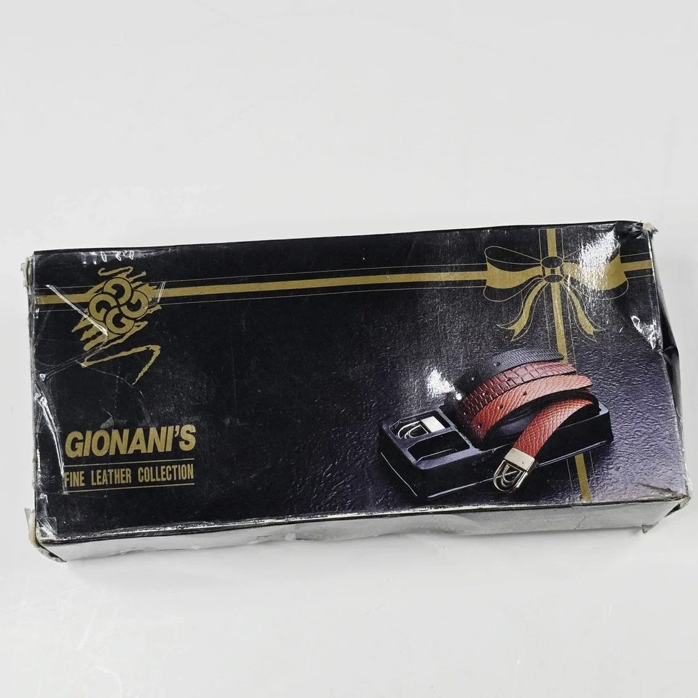 Gionani's 12 Ways Leather Belt Gift Set Crocodile Lizard Snake Dress Black Brown